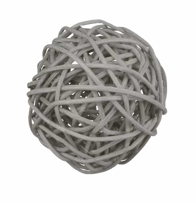 Katzenspielzeug Rattanball S (2 Stück)